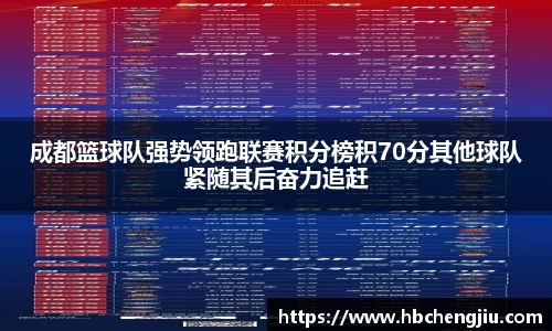 成都篮球队强势领跑联赛积分榜积70分其他球队紧随其后奋力追赶